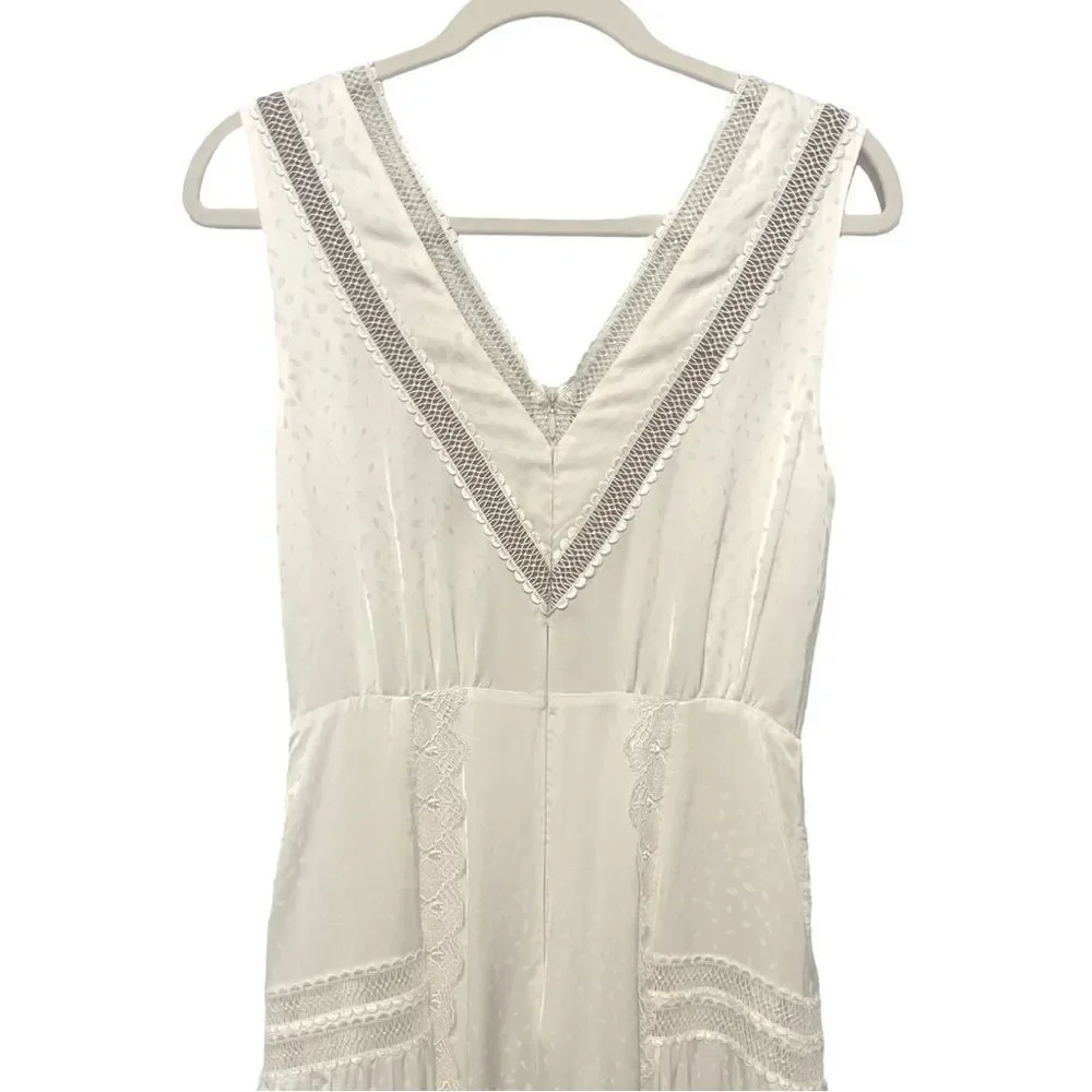 Self portrait white vintage look maxi dress - Picture 10 of 12